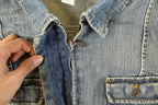 Vintage Y2K Talbots Denim Trucker Jean Jacket Women's Small / Denim Jacket / 2000s Coat / Chic Fashion