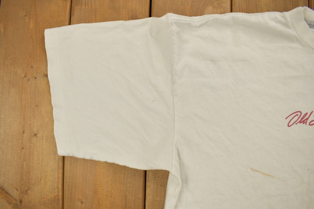Vintage 1990s Old School Clothing Basketball Graphic T Shirt