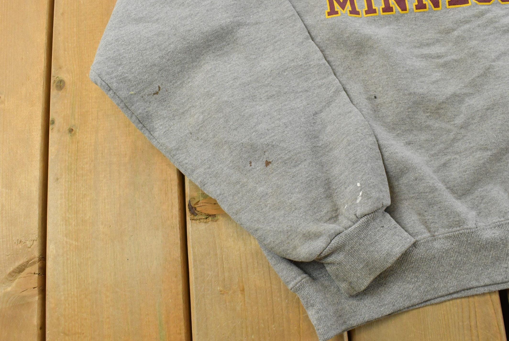 Vintage 1990s Jerzees University of Minnesota Collegiate Crewneck / Men's M / NCAA Sweatshirt / Sportswear / Americana