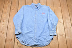 Vintage 1991 Planet Hollywood Denim Button Up Shirt