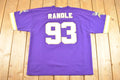 Vintage 1990's Minnesota Vikings John Randle NFL Jersey Shirt Men's XL / Football Fan Apparel / 1990s Sportswear / Single Stitch Tee