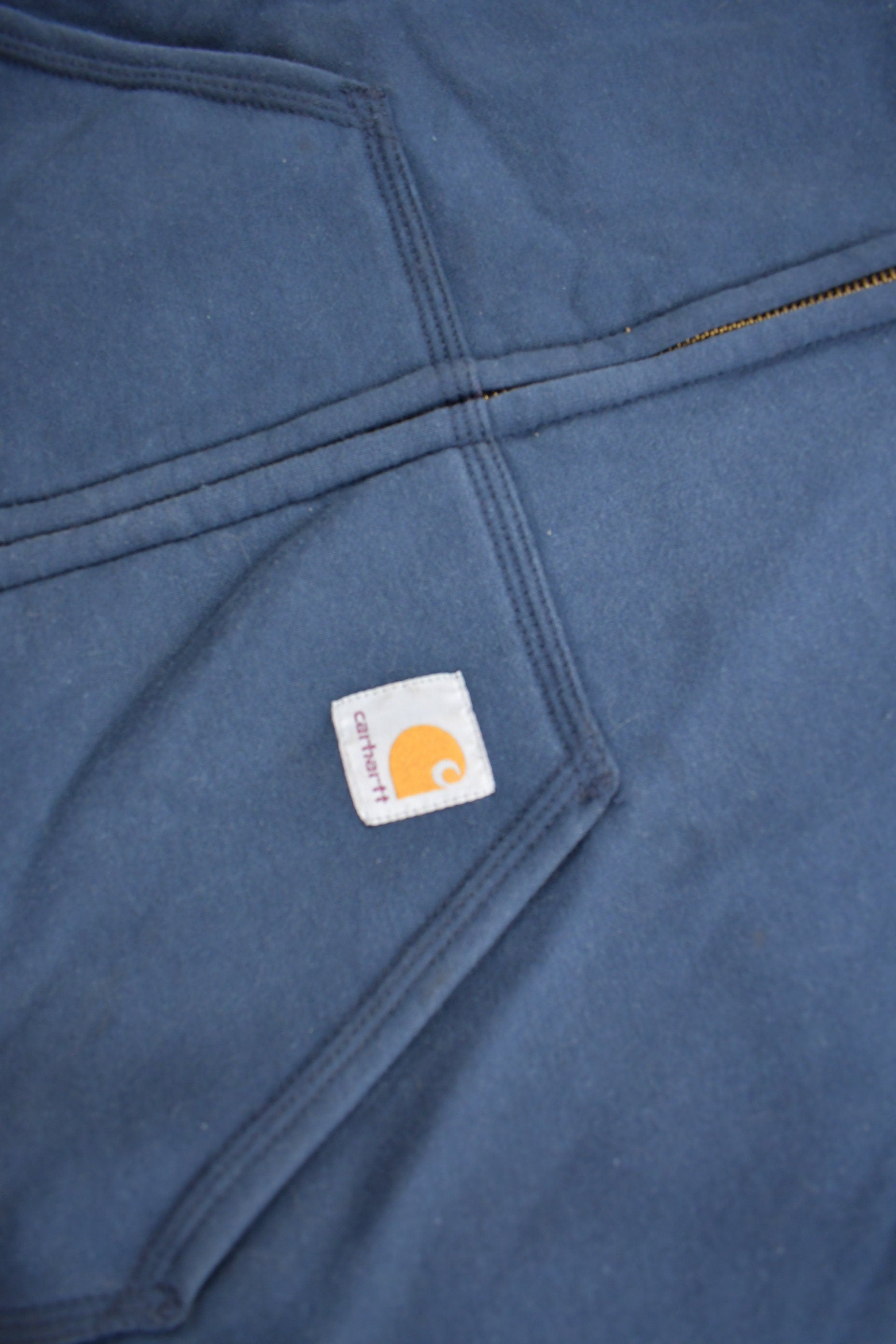 Vintage 1990s Carhartt Thermal Lined Heavy Weight Zip Up Hoodie