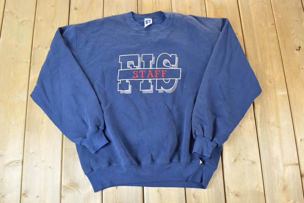 Vintage 1990s FIS Staff Crewneck Sweatshirt Made In USA
