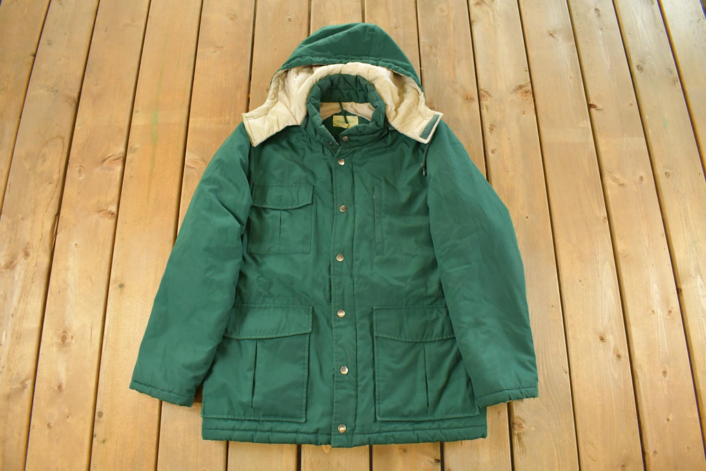 Vintage 1990s St. John's Bay Insulated Hooded Jacket Men's Large
