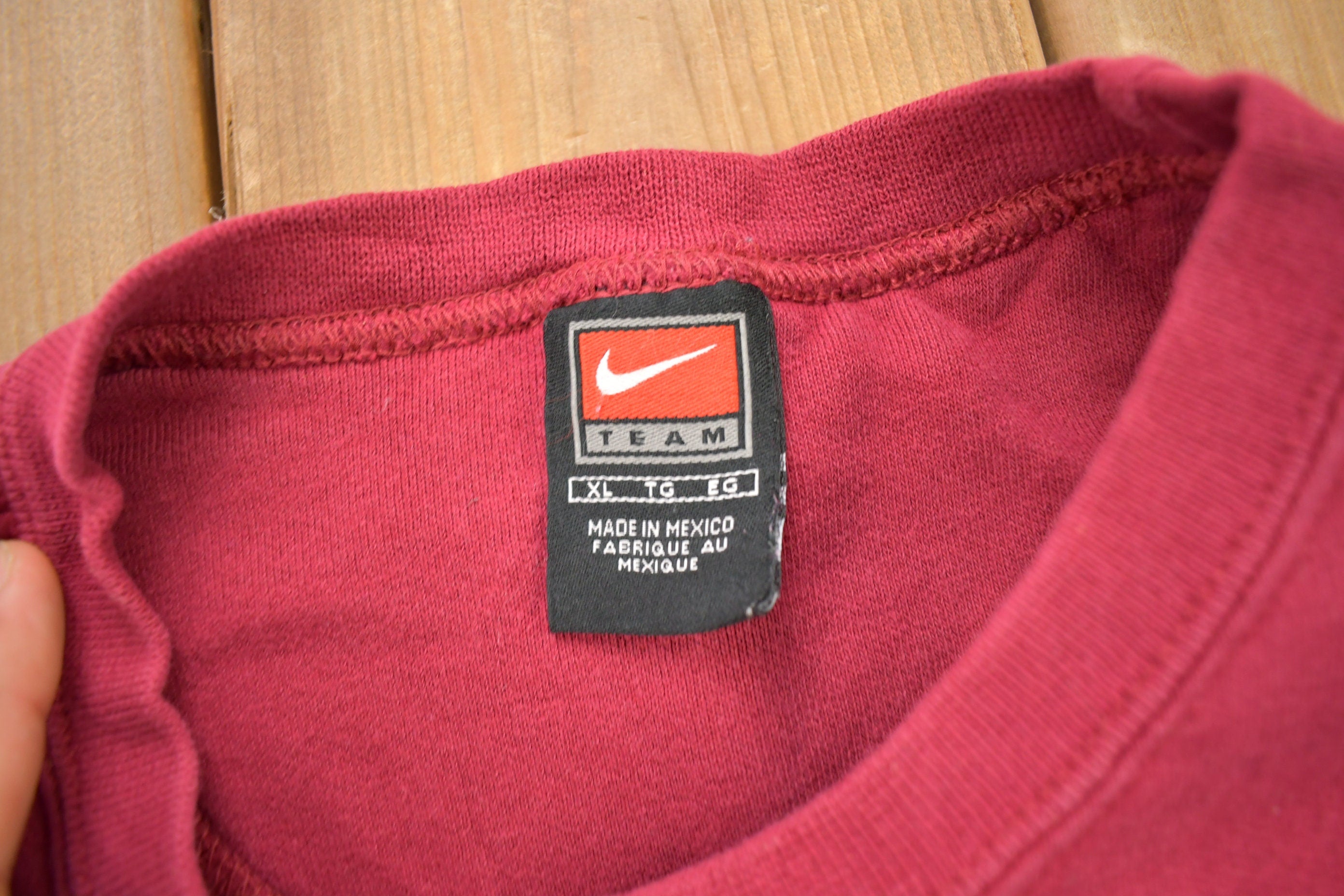 Vintage 1990s Nike Embroidered Mini Swoosh Crewneck Sweatshirt