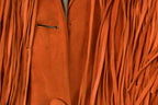 Vintage 1940s Genuine Leather Western Fringe Jacket Women's Medium /