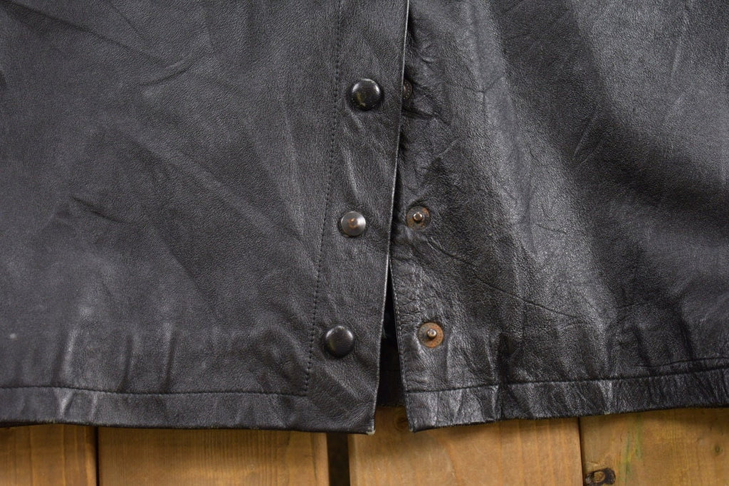 Vintage 1990s Missy M Long Leather Coat