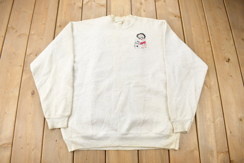 Vintage 1990s Betty Boop Embroidered Crewneck