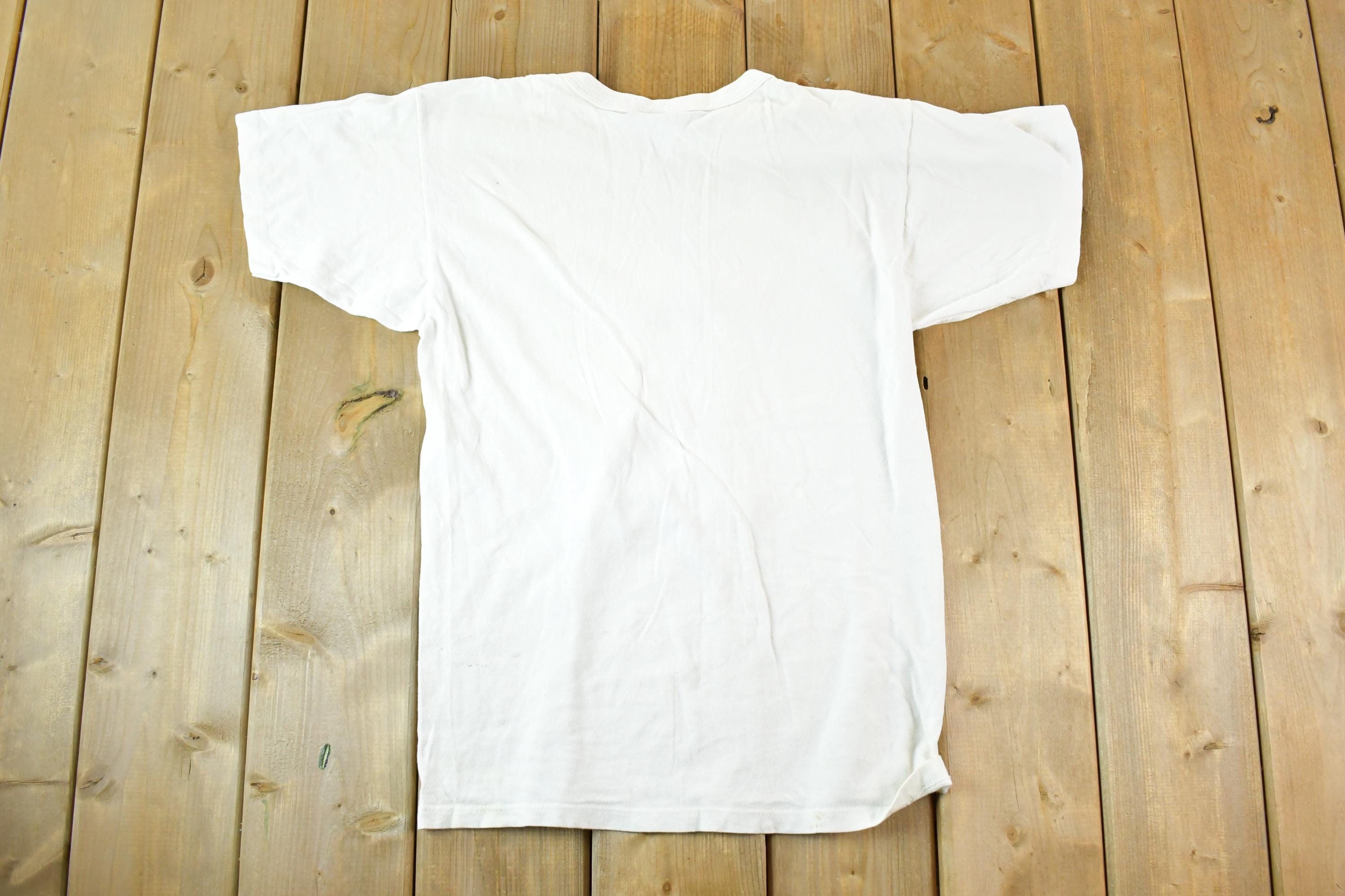 Vintage Y2K Champion Souvenir White T-Shirt Men's S