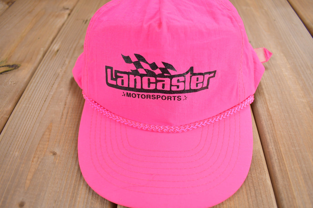Vintage 1990s Lancaster Motorsports Strap Back Hat