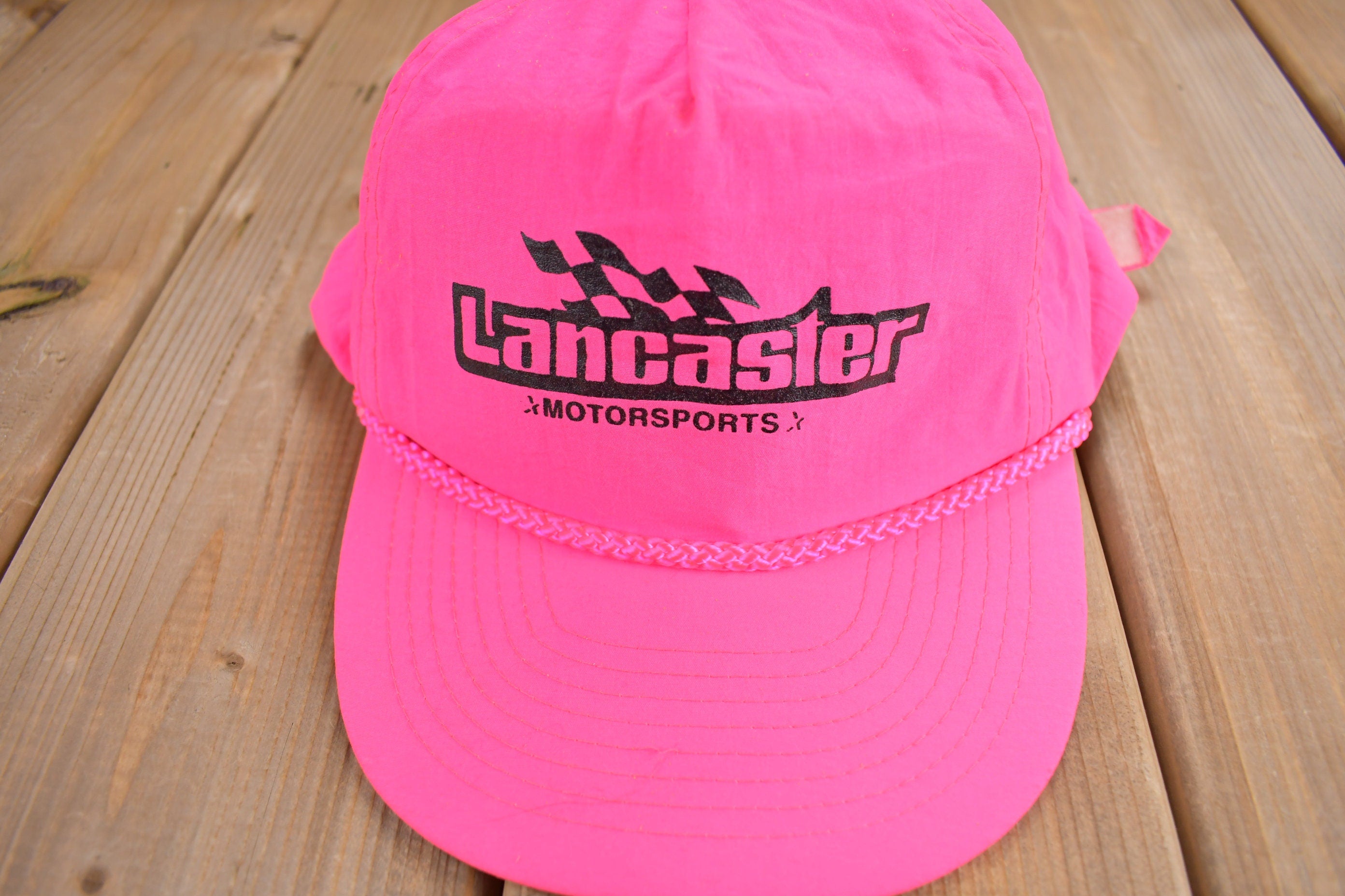 Vintage 1990s Lancaster Motorsports Strap Back Hat