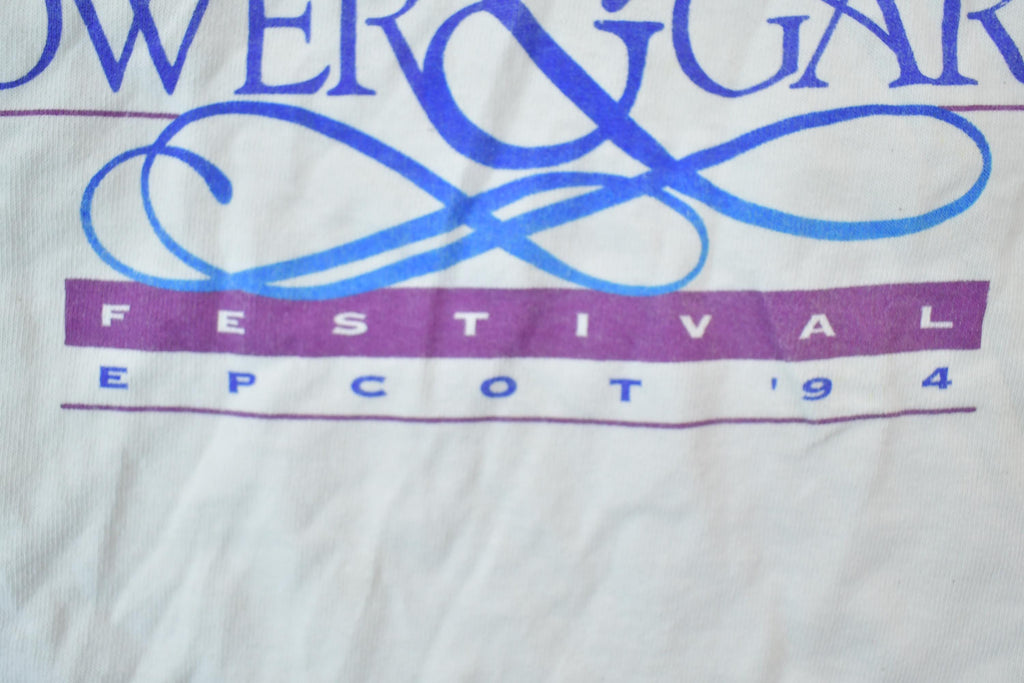 Vintage 1994 Flower And Garden Festival Epcot Disney Designs Souvenir T-Shirt