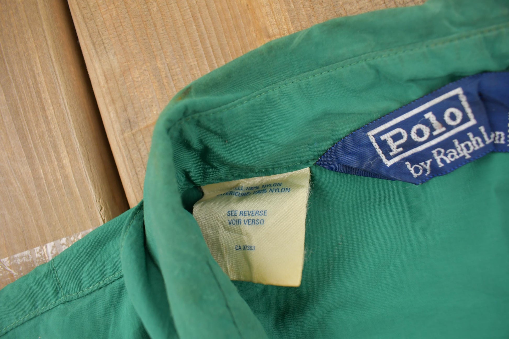 Vintage 1990s Polo Ralph Lauren Green Windbreaker