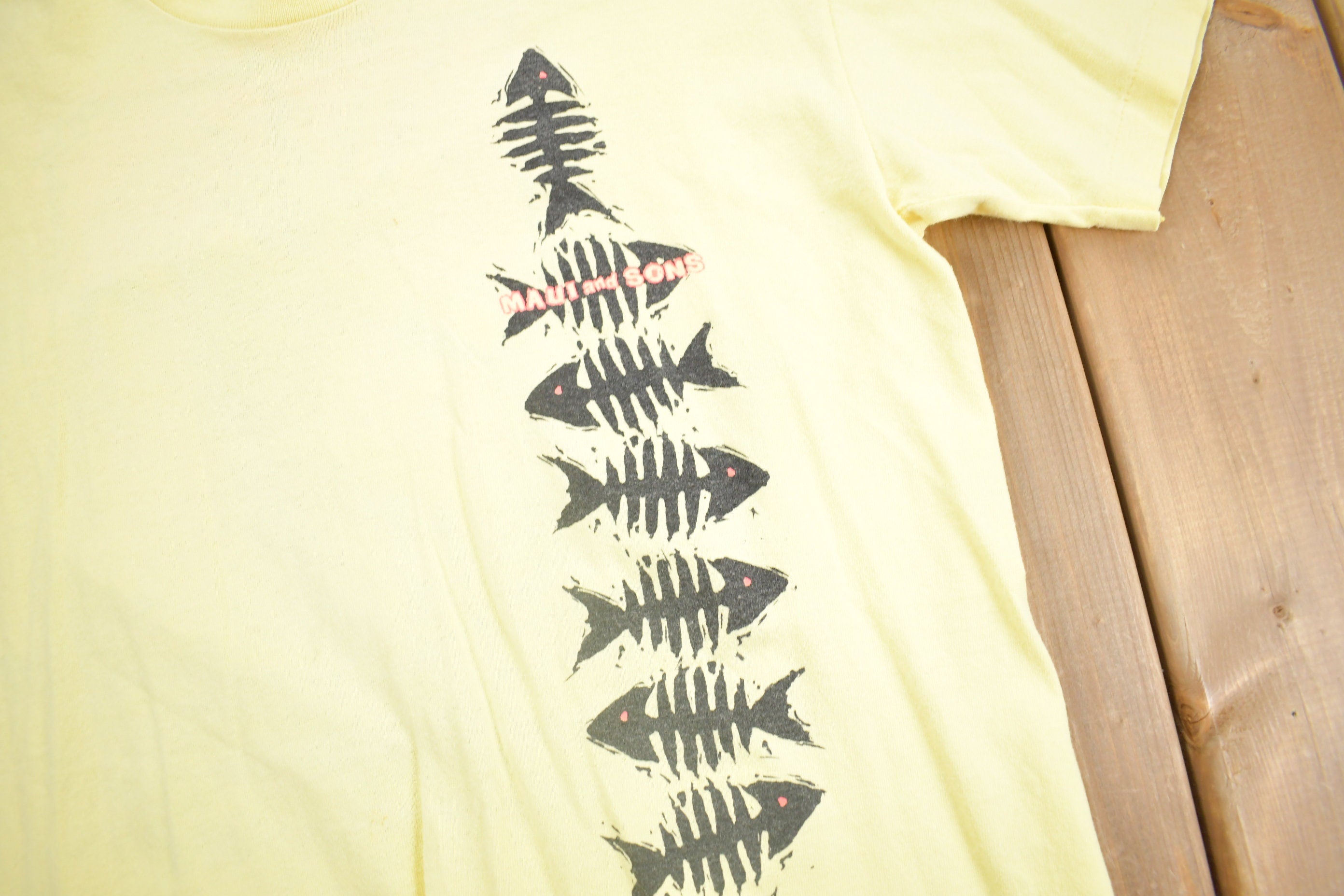 Vintage 1980s Maui And Sons Hawaii Graphic Souvenir T Shirt  Streetwear  Made In USA  Vacation Tee  Surfer T Shirt  Single Stitch