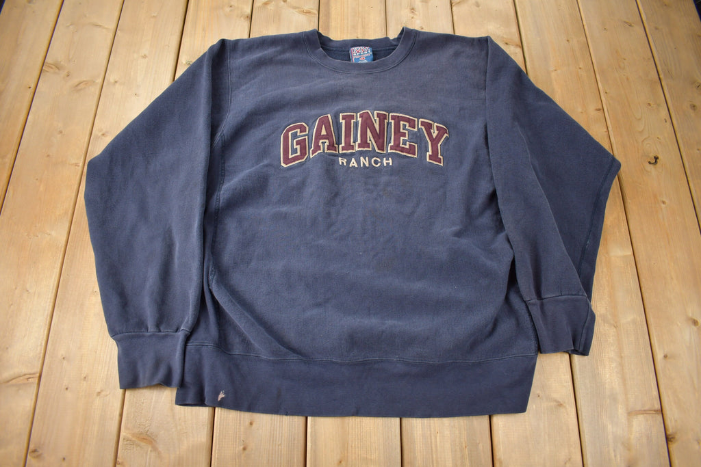 Vintage 1990s Gainey Ranch Embroidered Pro Weave Crewneck Sweatshirt
