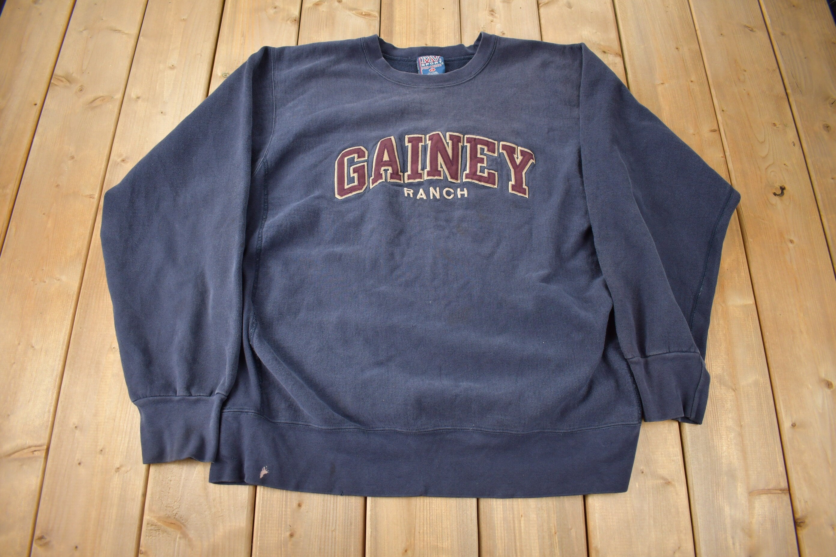 Vintage 1990s Gainey Ranch Embroidered Pro Weave Crewneck Sweatshirt