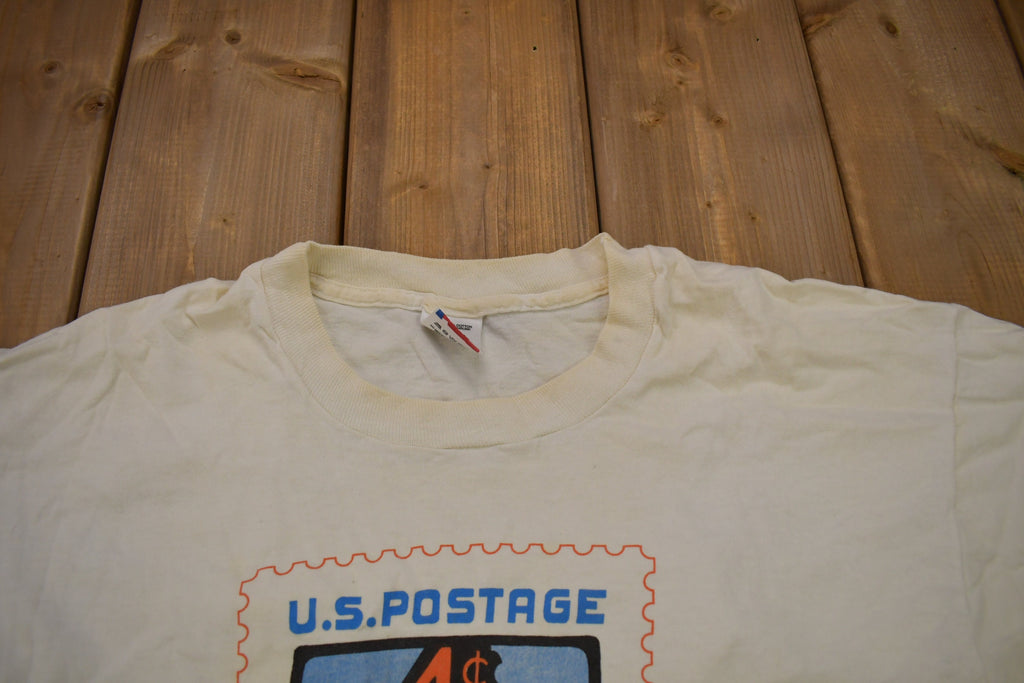 Vintage 1990s USPS Nursing Stamp Graphic T Shirt