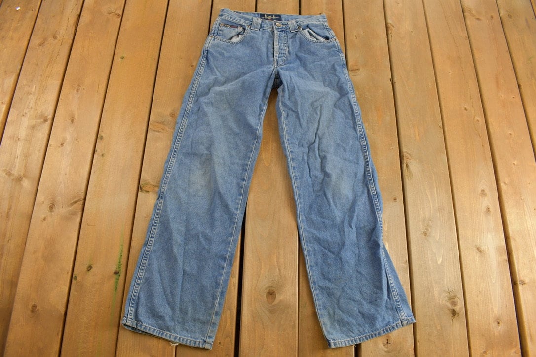 Vintage 1990s L.E.I Blue Denim Baggy Jeans 26 x 30