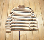 Vintage 1990s Sag Harbour Turtle Neck Striped Sweatshirt