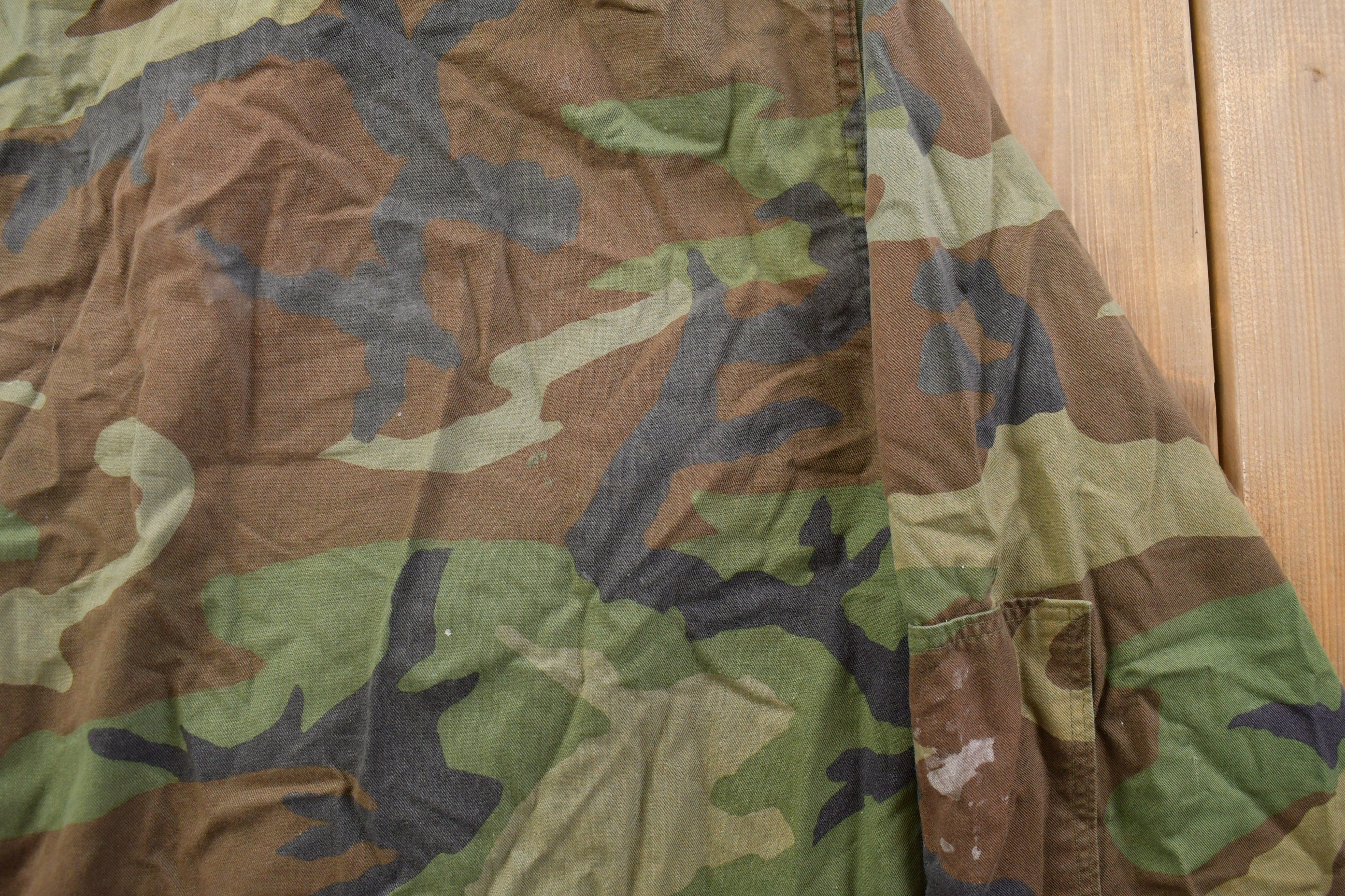 Vintage Military Button Up Shirt