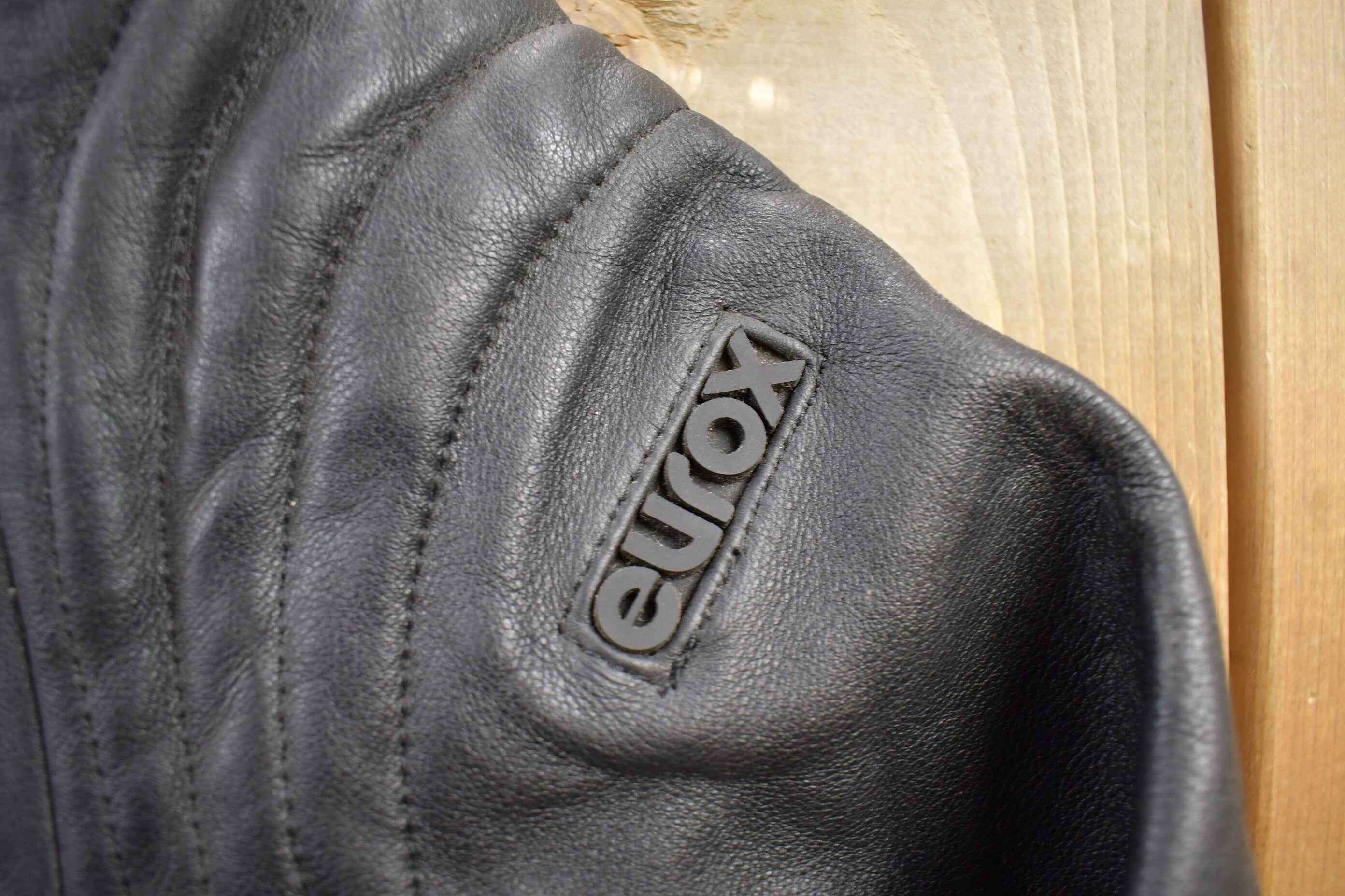 Vintage 1990s Eurox Leather Cafe Racer Biker Jacket