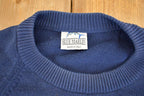 Vintage 1990s Blue Marlin Knit Crewneck Sweater Men's M /