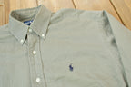 Vintage 1990s Ralph Lauren Blake Small Pony Beige Button Up Shirt Size S