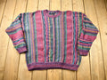 Vintage 1990s 3D Cable Knit Cotton Traders Sweater