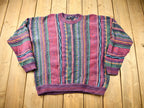 Vintage 1990s 3D Cable Knit Cotton Traders Sweater