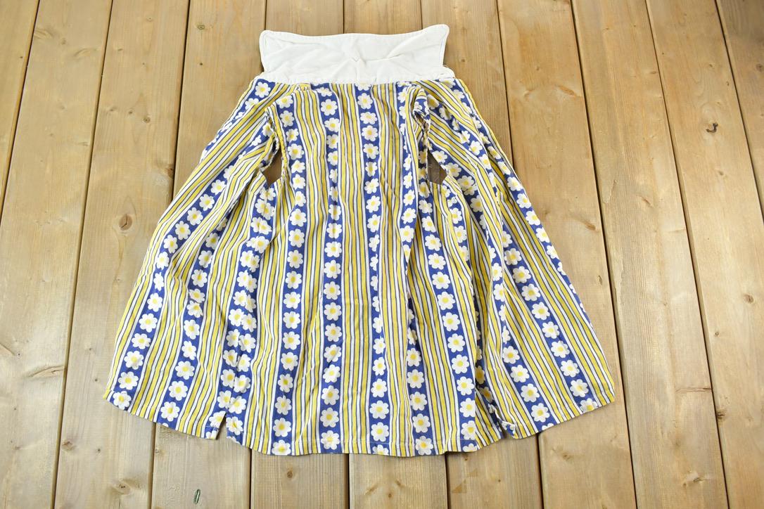 Vintage 1960s Scooter Set Yellow Flower Power Button Up Shirt  Vintage Flannel  Plaid Button Up  Cowboy Shirt  Preppy Button Up