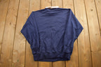 Vintage 1990s Huntington Ridge Floral Collard Crewneck Sweatshirt