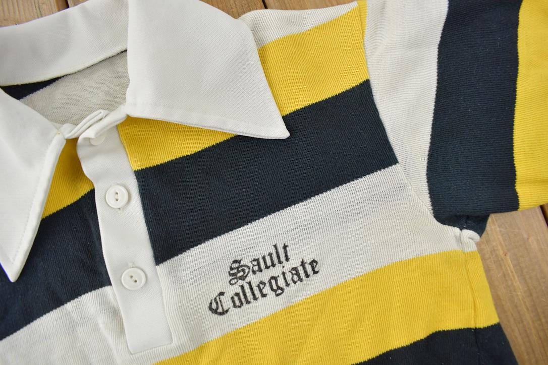 Vintage 1970s Sault Collegiate Polo Shirt