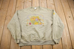 Vintage 1990s Harvest Gods Love To Share With Others Cute Crewneck Sweater