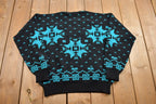 Vintage 1990s Brad Richards Wool Knitted Crewneck Sweater