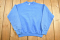 Vintage 1990s Fruit Of The Loom Blue Blank Crewneck Sweatshirt