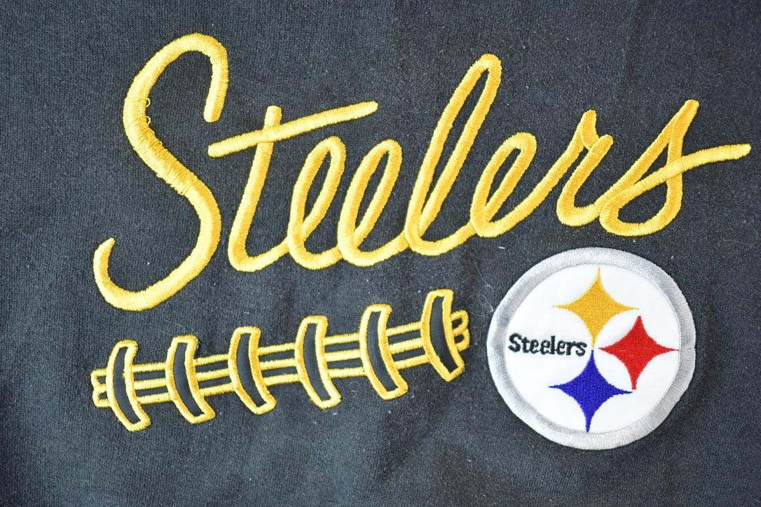 Vintage 1990s Youth Pittsburgh Steelers NFL Crewneck Sweatshirt