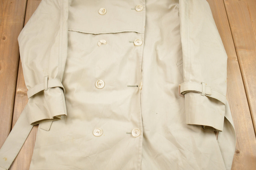 Vintage 1990s London Fog Blanket Lined Full Length Jacket