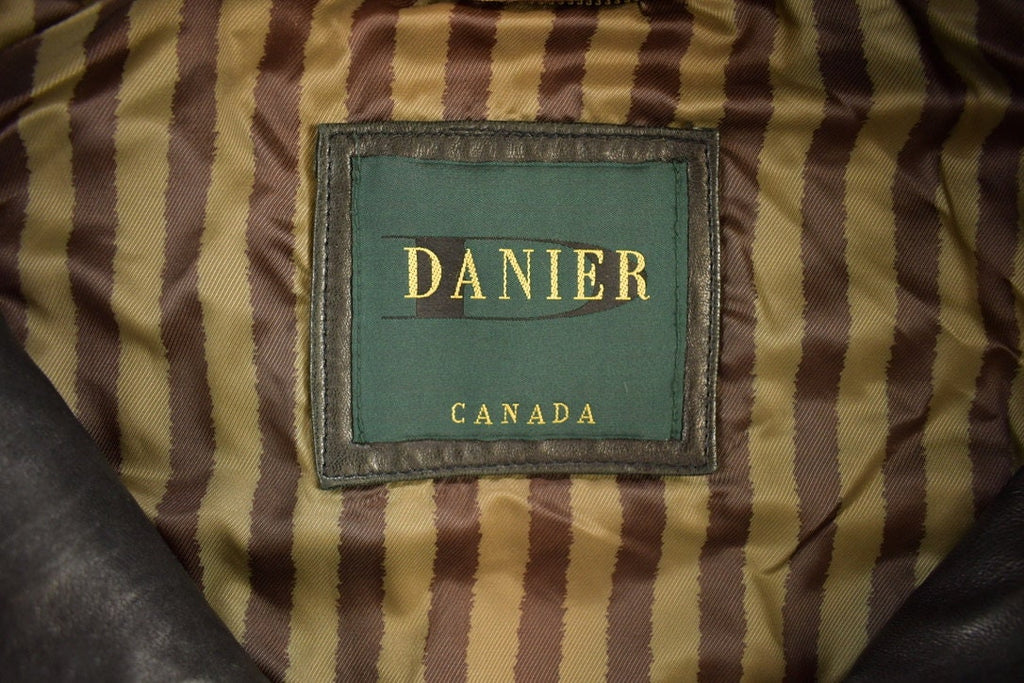 Vintage 1990s Danier Leather Trench Coat
