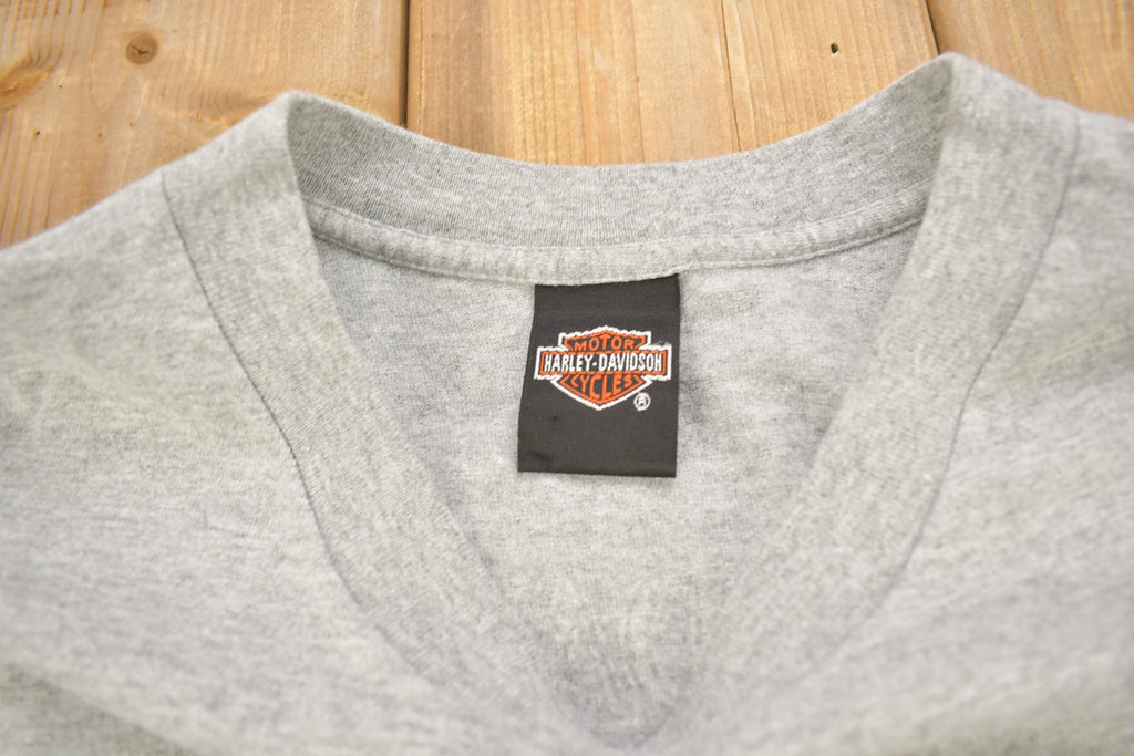 Vintage 1999 Harley Davidson Of Newfoundland Canada Pocket T-Shirt