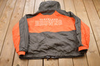 Vintage 1990s Cleveland Browns Reversible Fleece Windbreaker Jacket