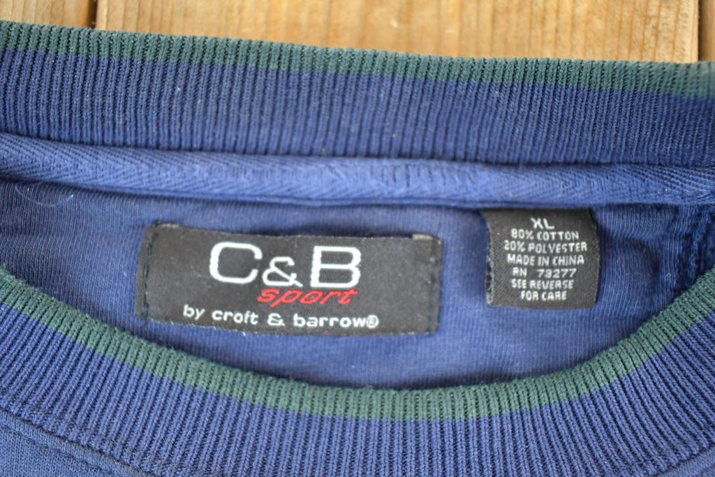 Vintage 1990s Croft And Barrow Golfing Crewneck Sweatshirt Mens L