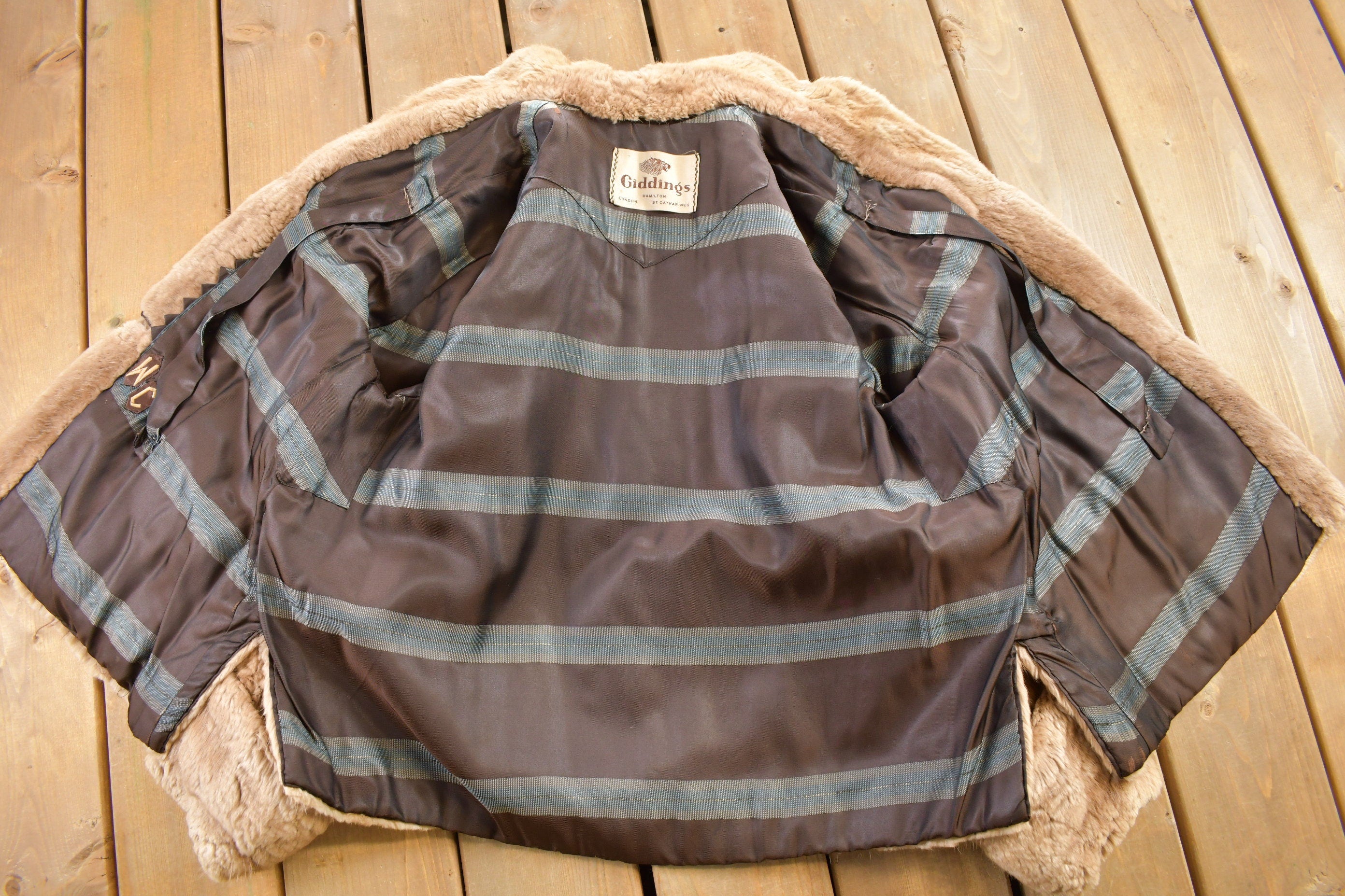 Vintage 1970s Giddings Brown Fur Coat