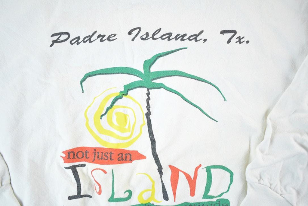 Vintage 1990s Padre Island Texas Crewneck Sweatshirt Mens L