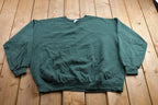 Vintage 1990s Blank Green Crewneck Sweatshirt