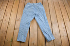 Vintage 1980s Prairie Rose Pleated Striped Trousers Size 30 x 23.5