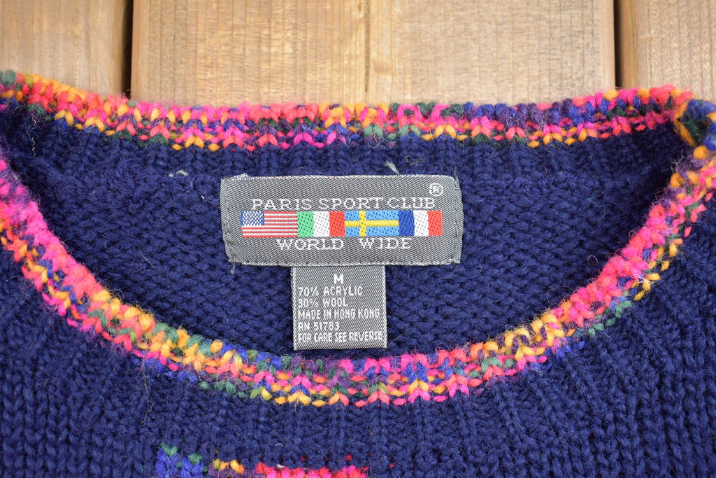 Vintage Paris Sport Club Knitted Sweater