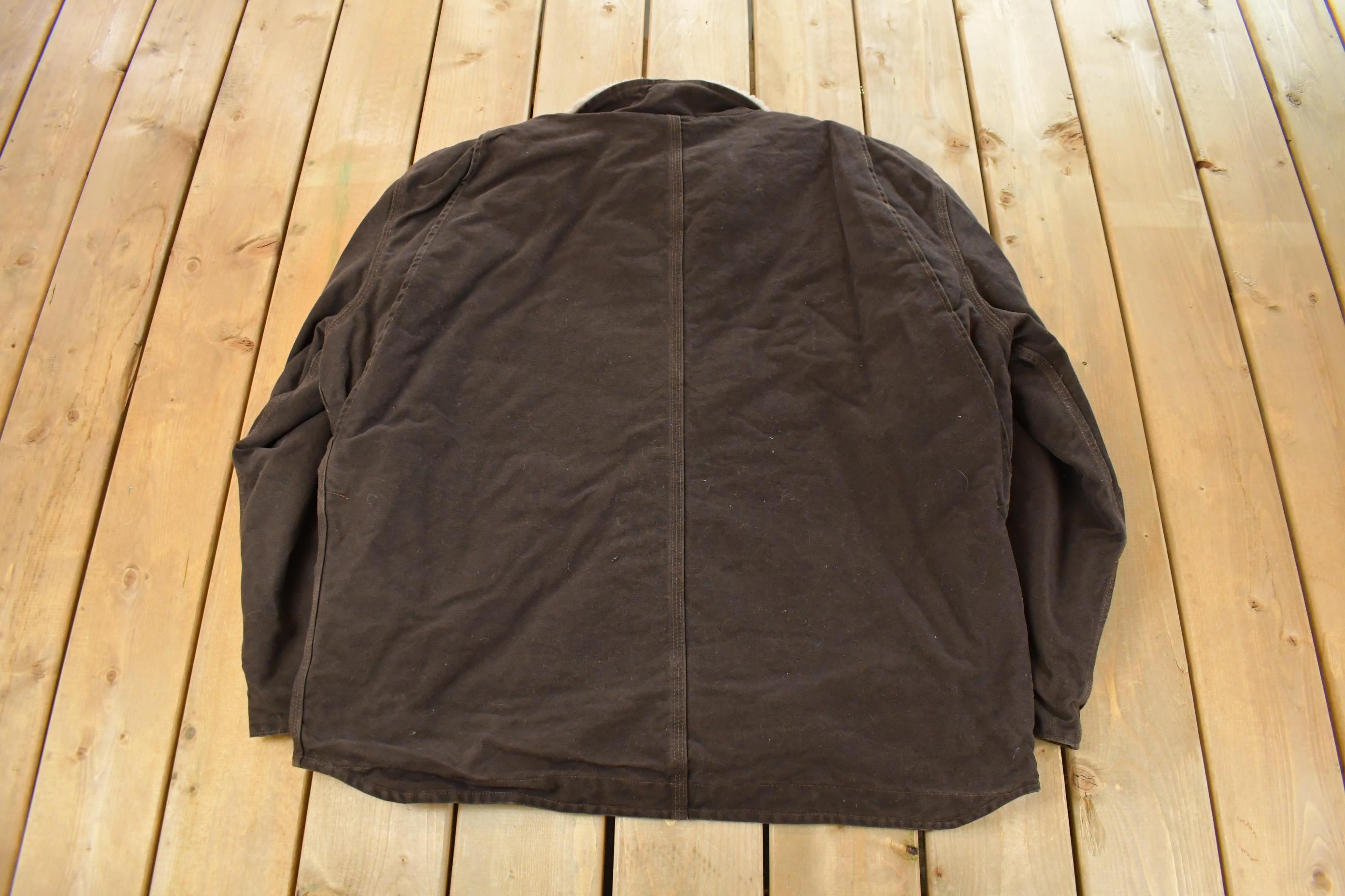 Vintage 1990s Carhartt Sherpa Lined Jacket Men's 2XL