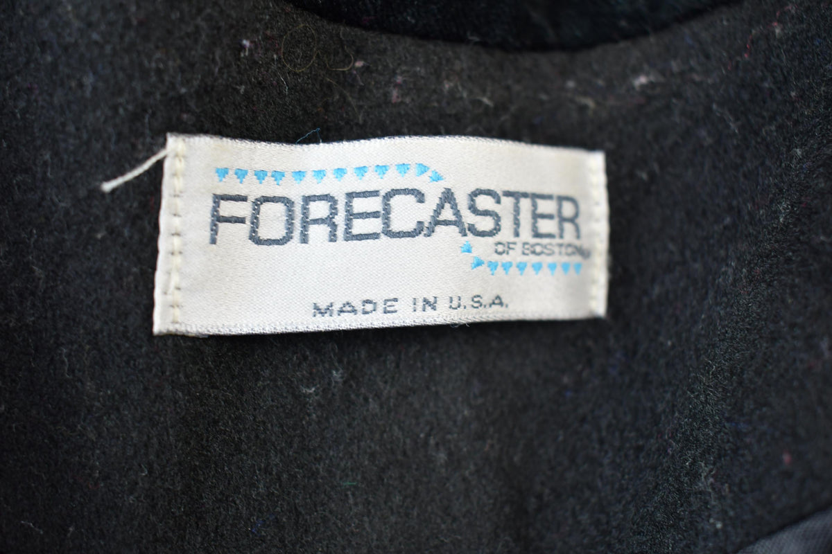 Vintage 1980s 100% Wool Long Trench Coat Made In USA