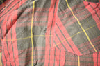 Vintage 1980s JC Penney Red Plaid Flannel Button Up Shirt