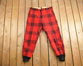 Vintage 1960s JC Higgins Buffalo Plaid Wool Pants Size 38x30